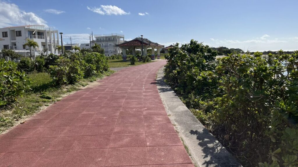 整備された遊歩道