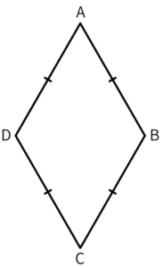 ひし形の定義を示す図